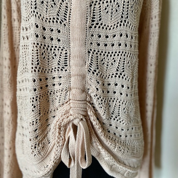Crochet Drawstring Swimsuit Coverup - Picture 5 of 7
